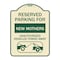 Signmission Reserved Parking for New Mothers Unauthorized Vehicles Towed Away Alum, 24" x 18", TG-1824-23089 A-DES-TG-1824-23089 - alternate 1